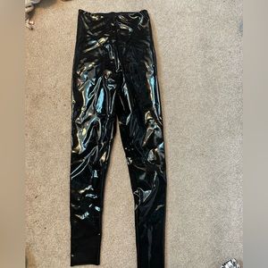Black Commando Latex Leggings